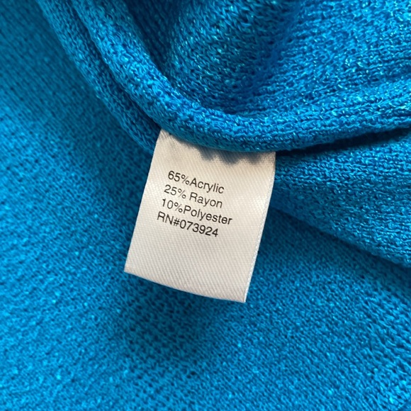 Ming Wang NWT‎ Women’s Blue Hook Eye Jacket Blazer Size L - Picture 7 of 10